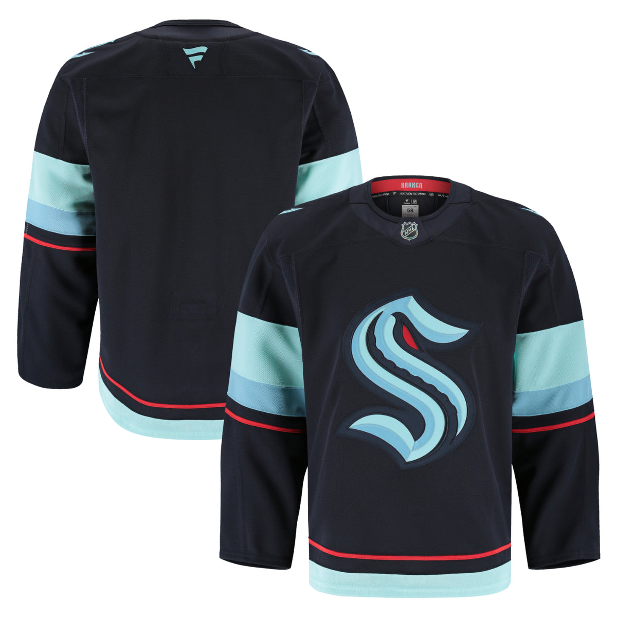 Seattle Kraken Authentic Pro Made In Canada Home Blank Jersey