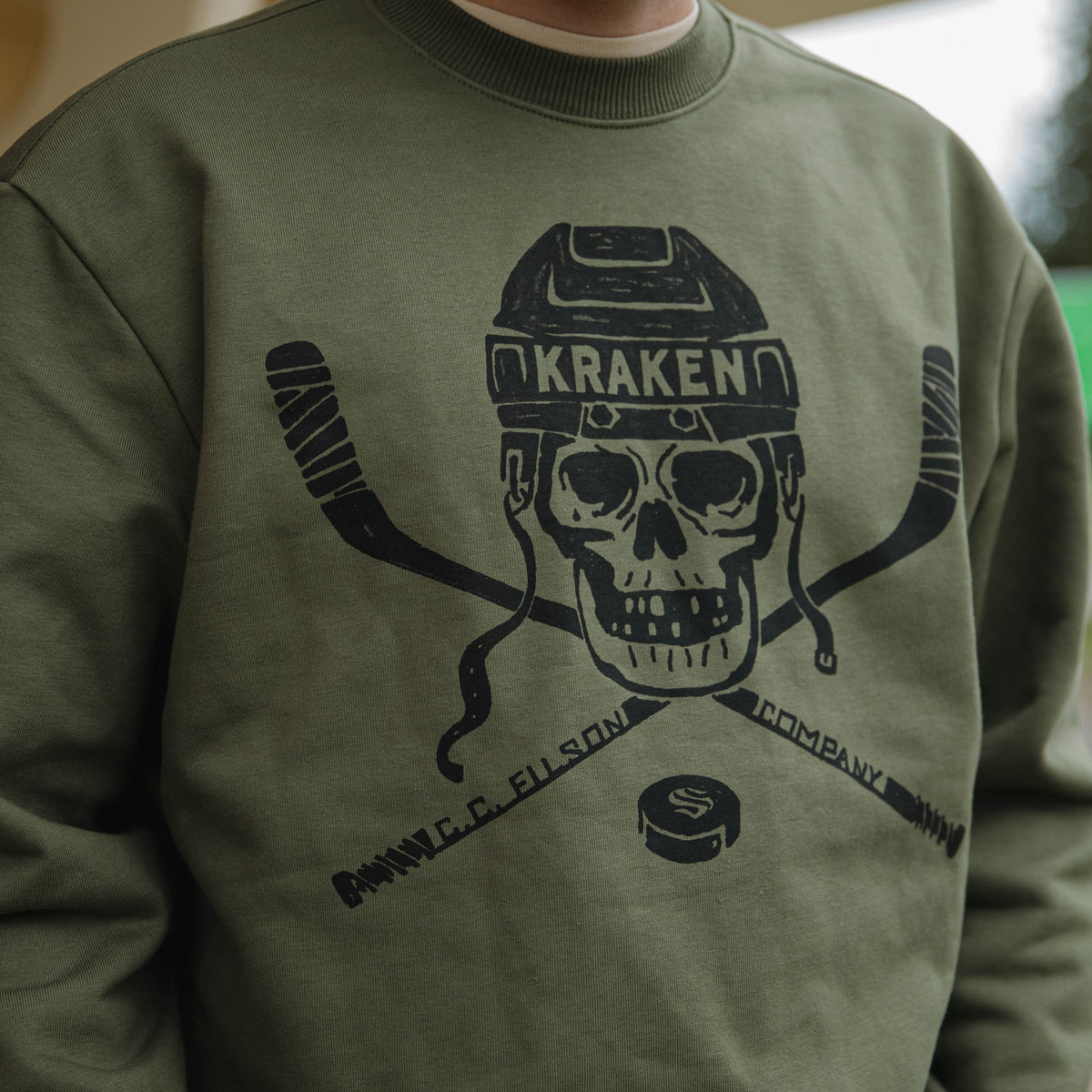 Seattle Kraken Filson Skull and Sticks Prospector Crewneck
