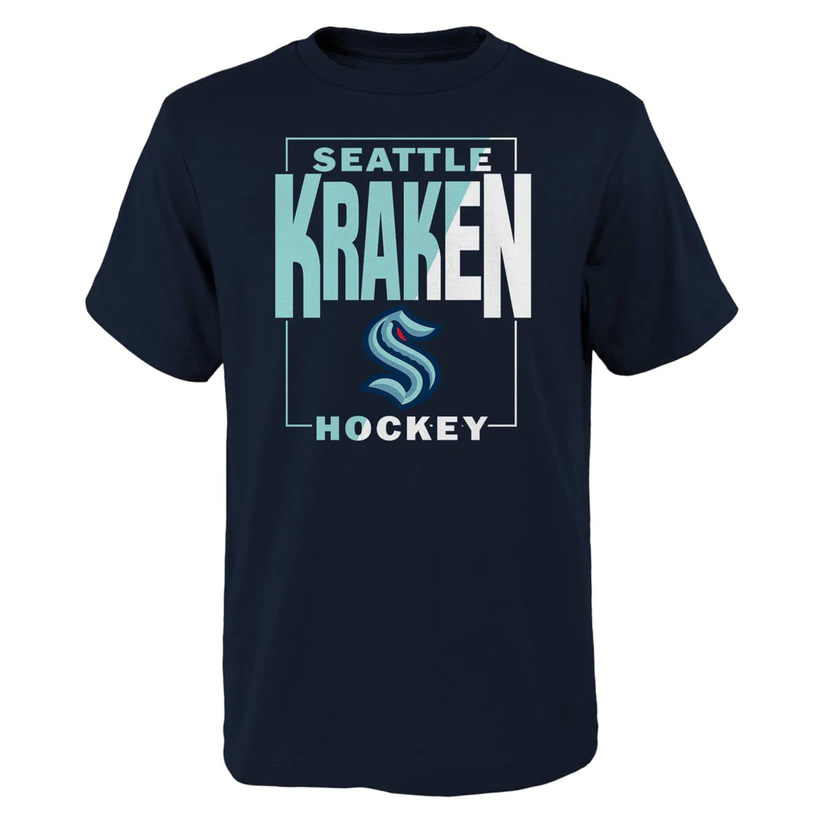 Youth Seattle Kraken Outerstuff Precurve Snapback Cap