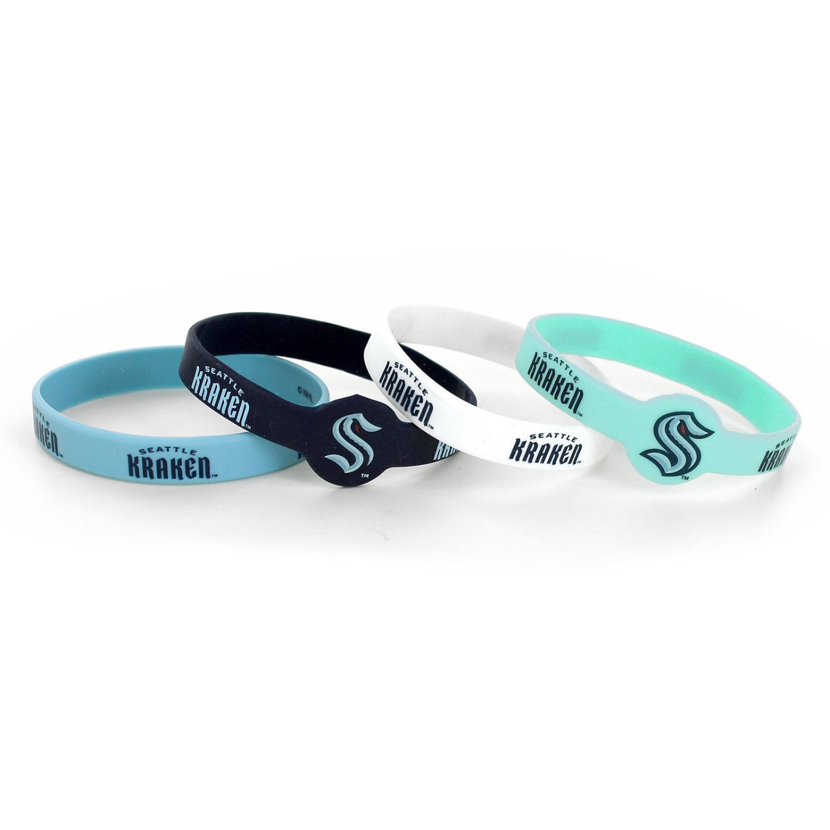 Seattle Kraken Silicone Bracelet 4 Pack