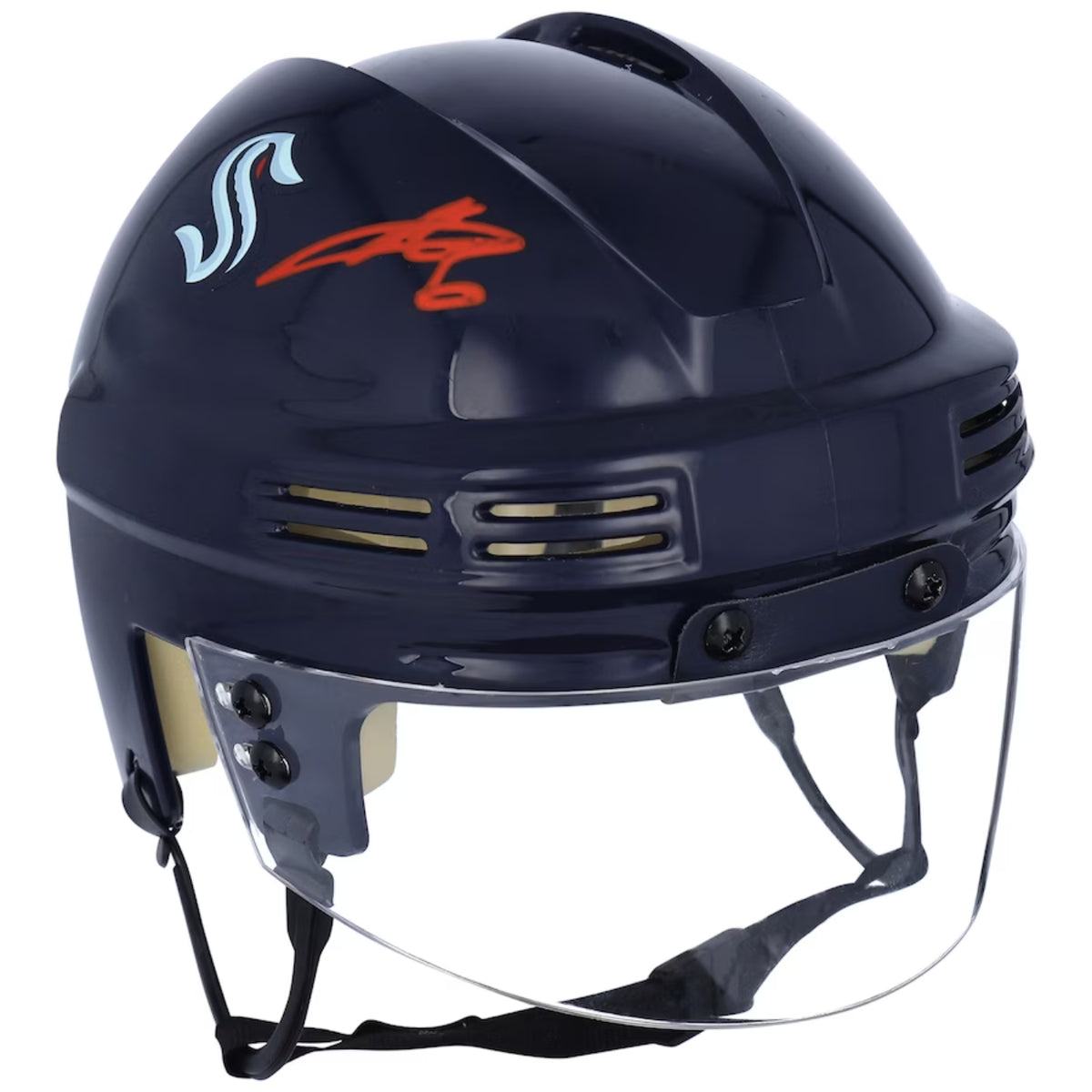 Seattle Kraken Adam Larsson Auto Navy Mini Helmet