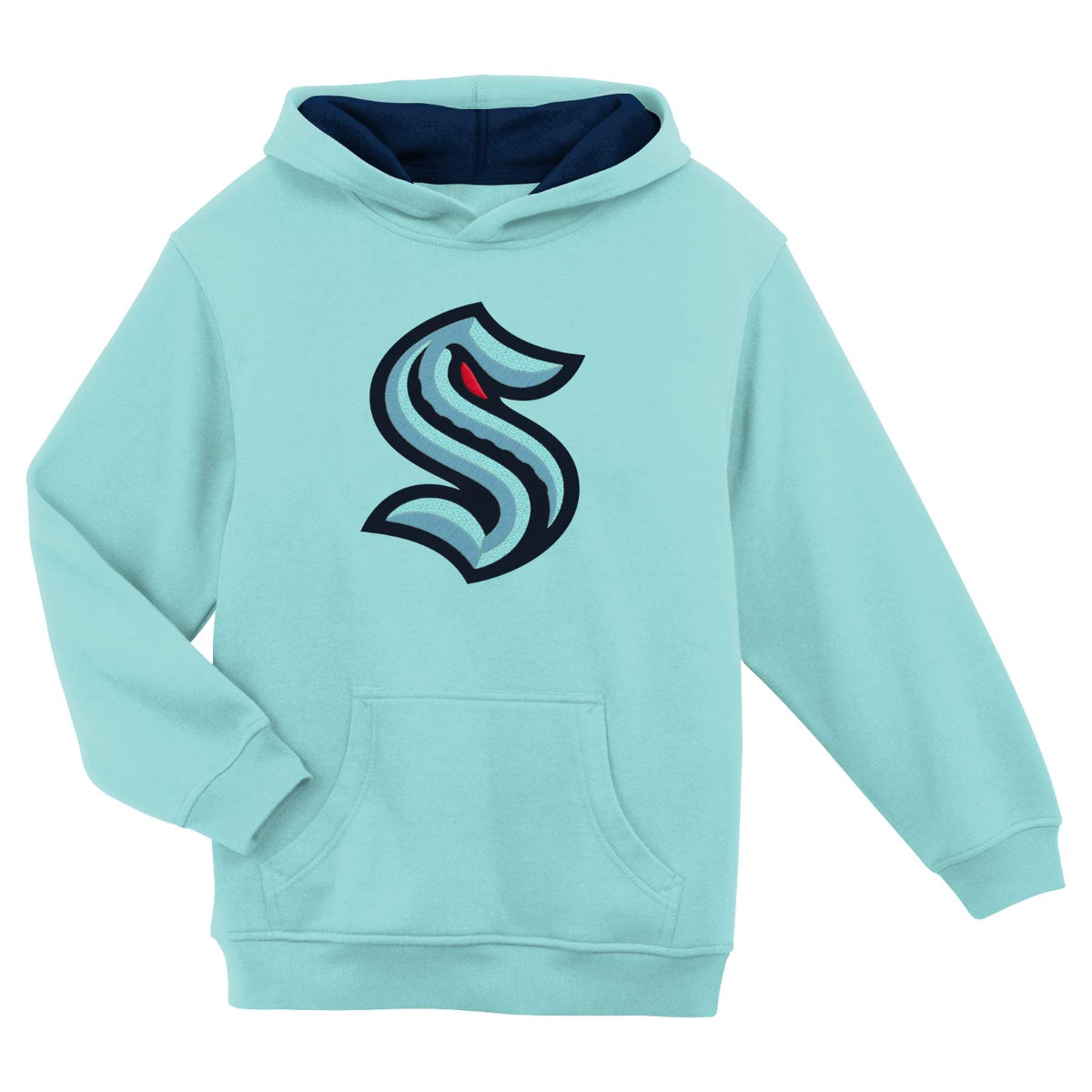 Seattle Kraken Prime Youth Ice Hoodie Ice Blue - sizes 4 through 7