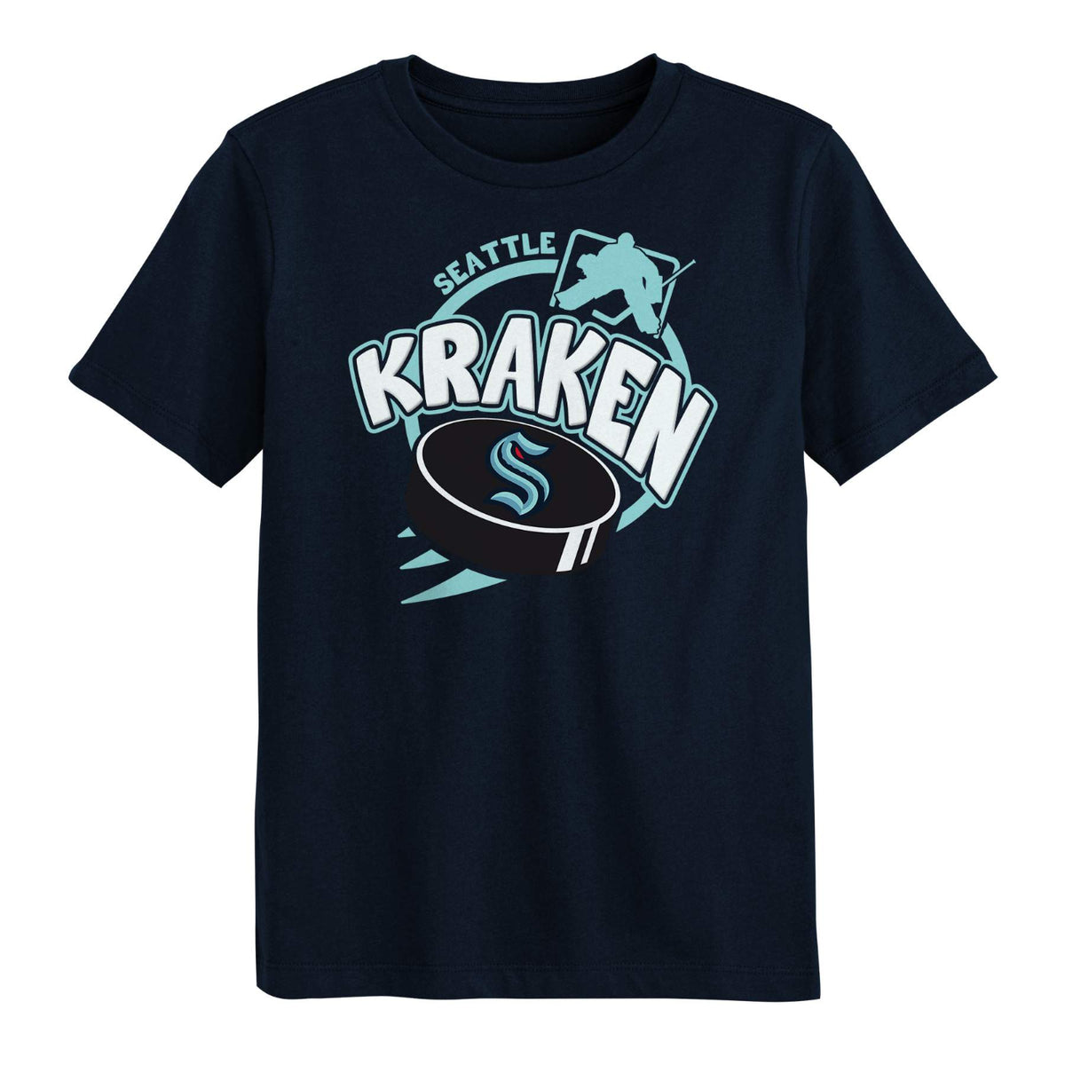 Seattle Kraken Slap Shot Youth Tee