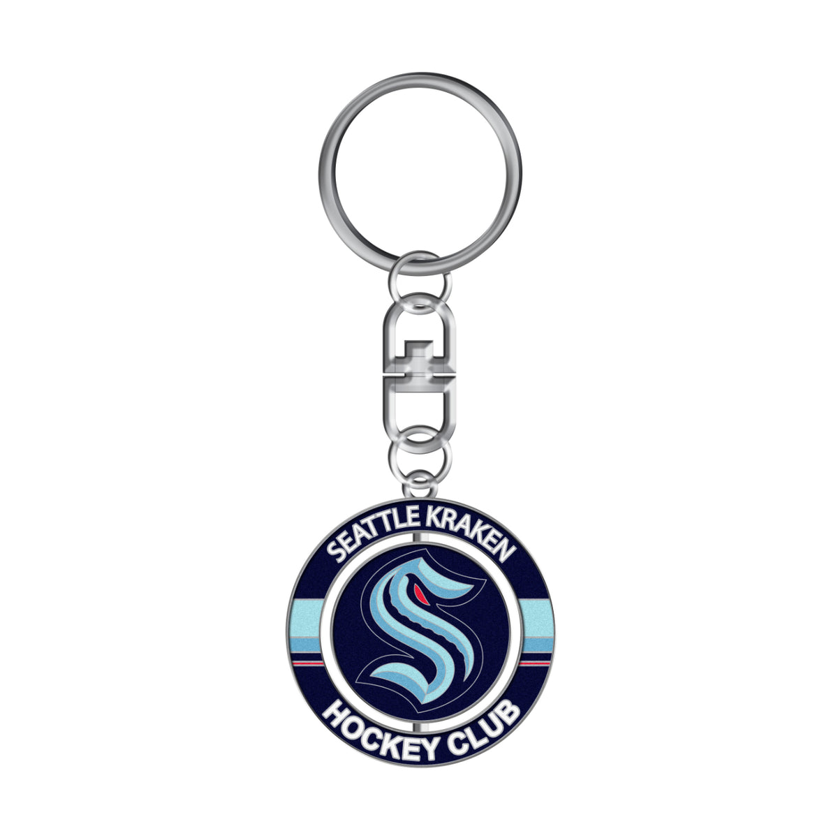 Seattle Kraken Spinner Logo Keychain