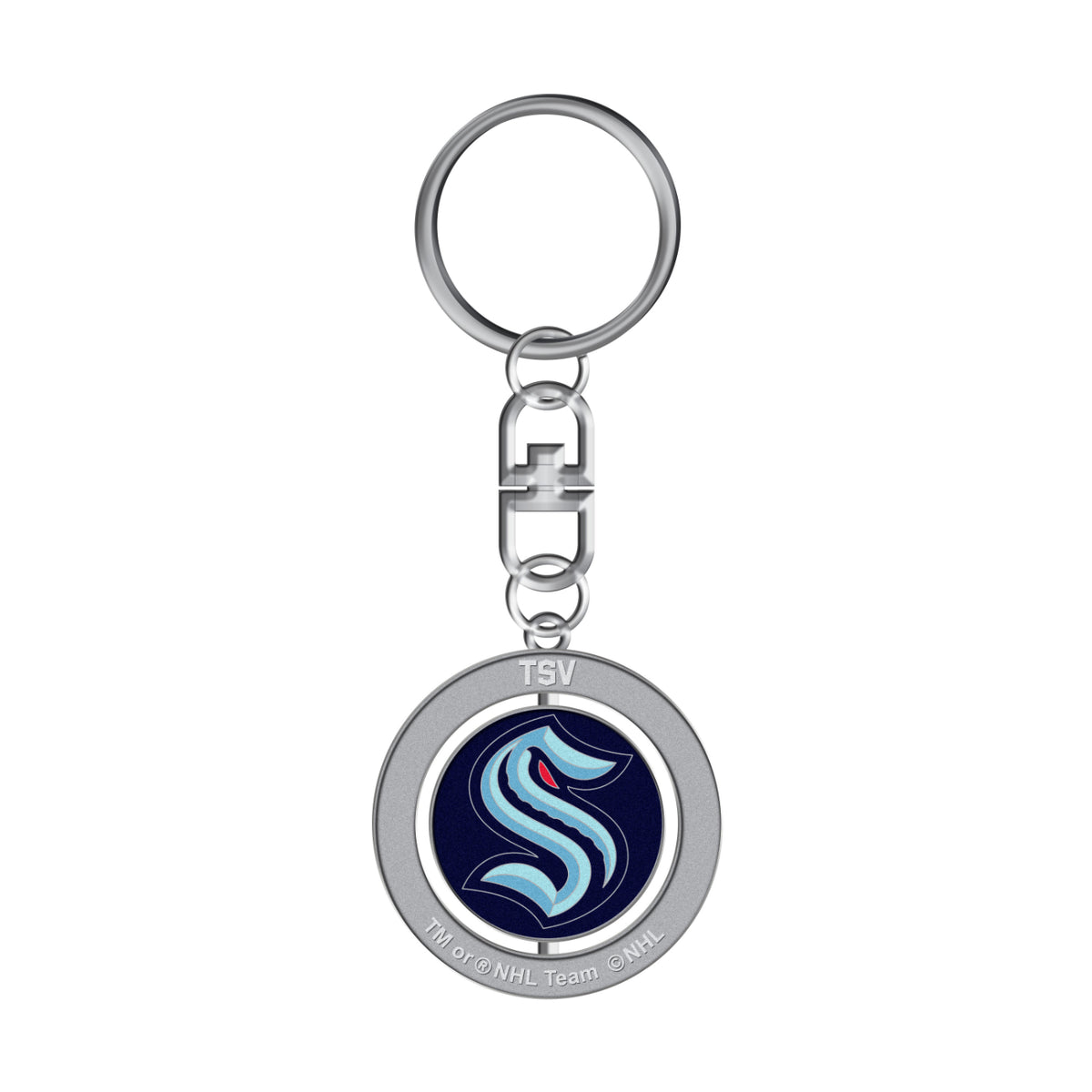 Seattle Kraken Spinner Logo Keychain