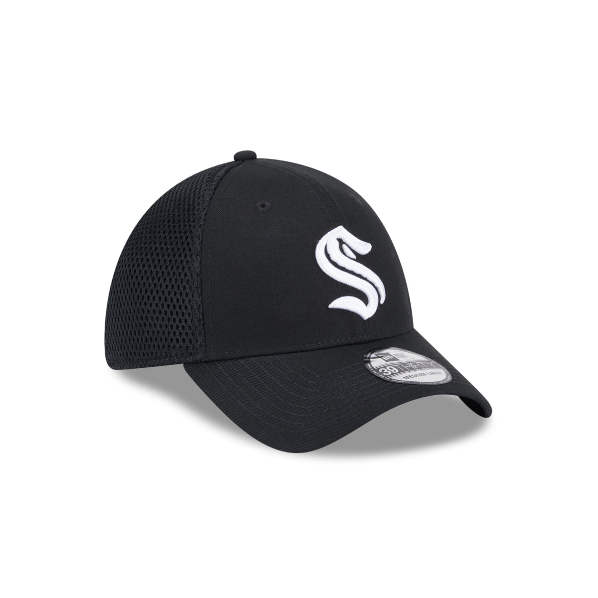 Seattle Kraken Black and White Primary New Era 3930
