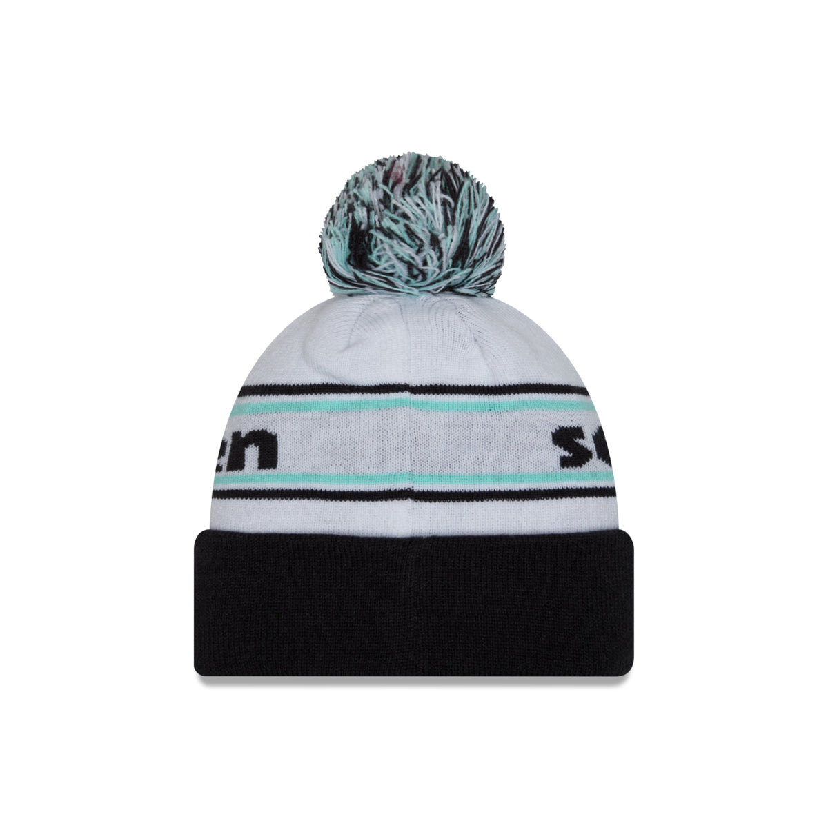 Seattle Kraken White Navy Primary Pom Knit