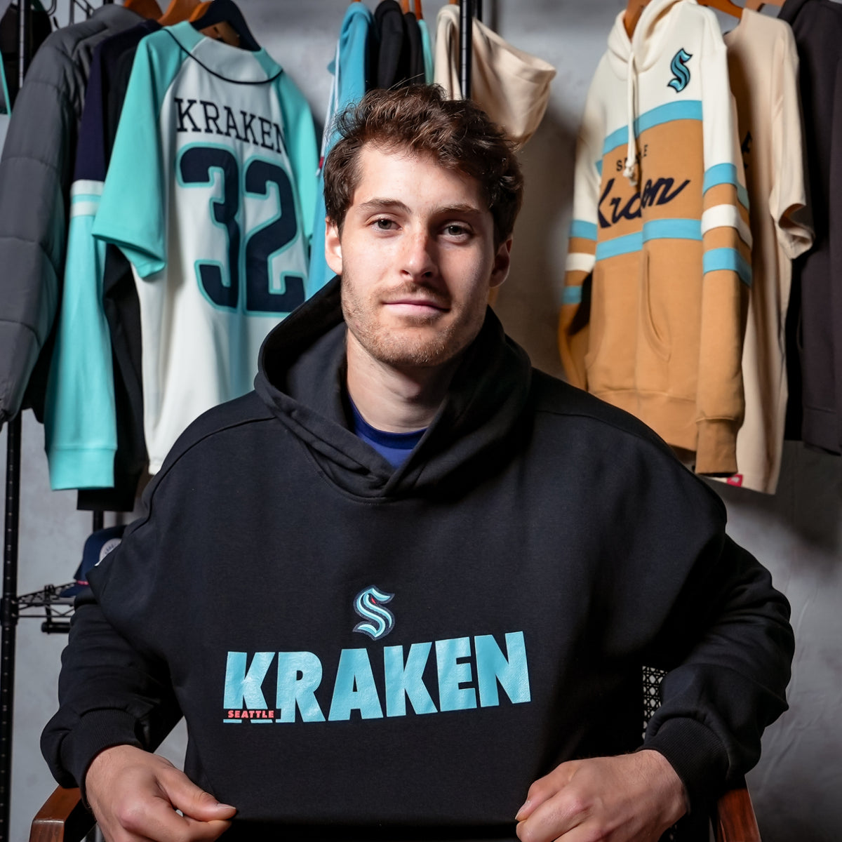 Seattle Kraken Levelwear Kraken Contact Black Hoodie