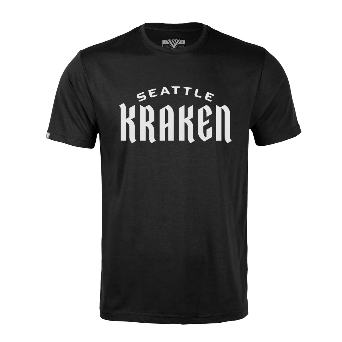 Seattle Kraken Levelwear Wordmark Richmond Black Tee