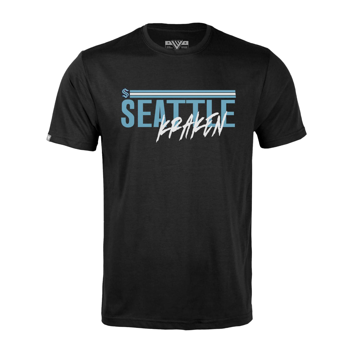 Seattle Kraken Levelwear Etched Richmond Black Tee