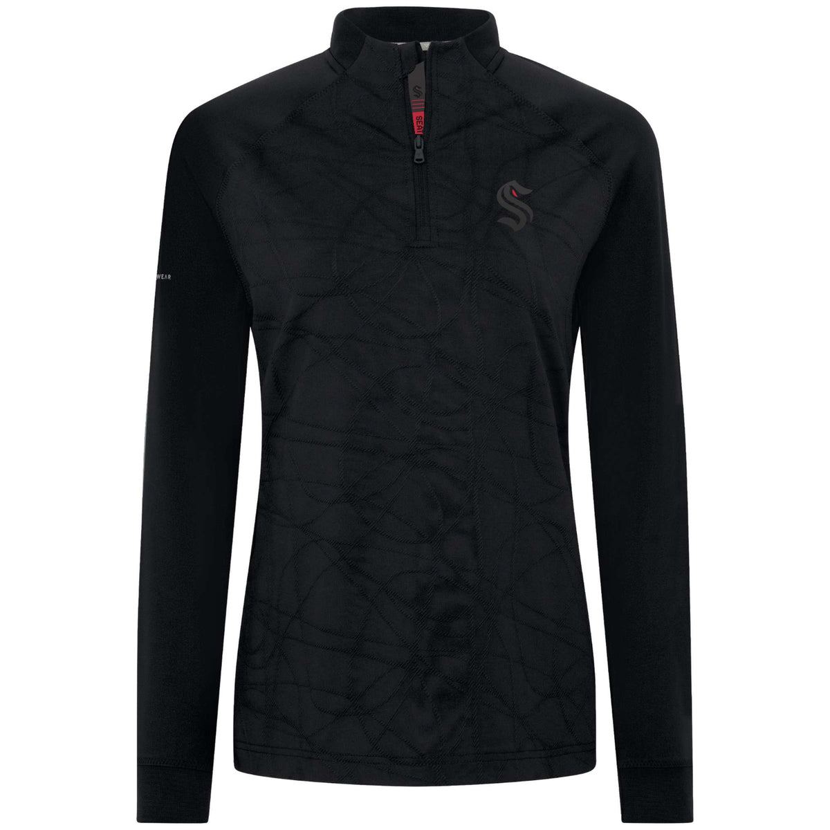 Seattle Kraken Womens Red Eye Amethyst Half Zip