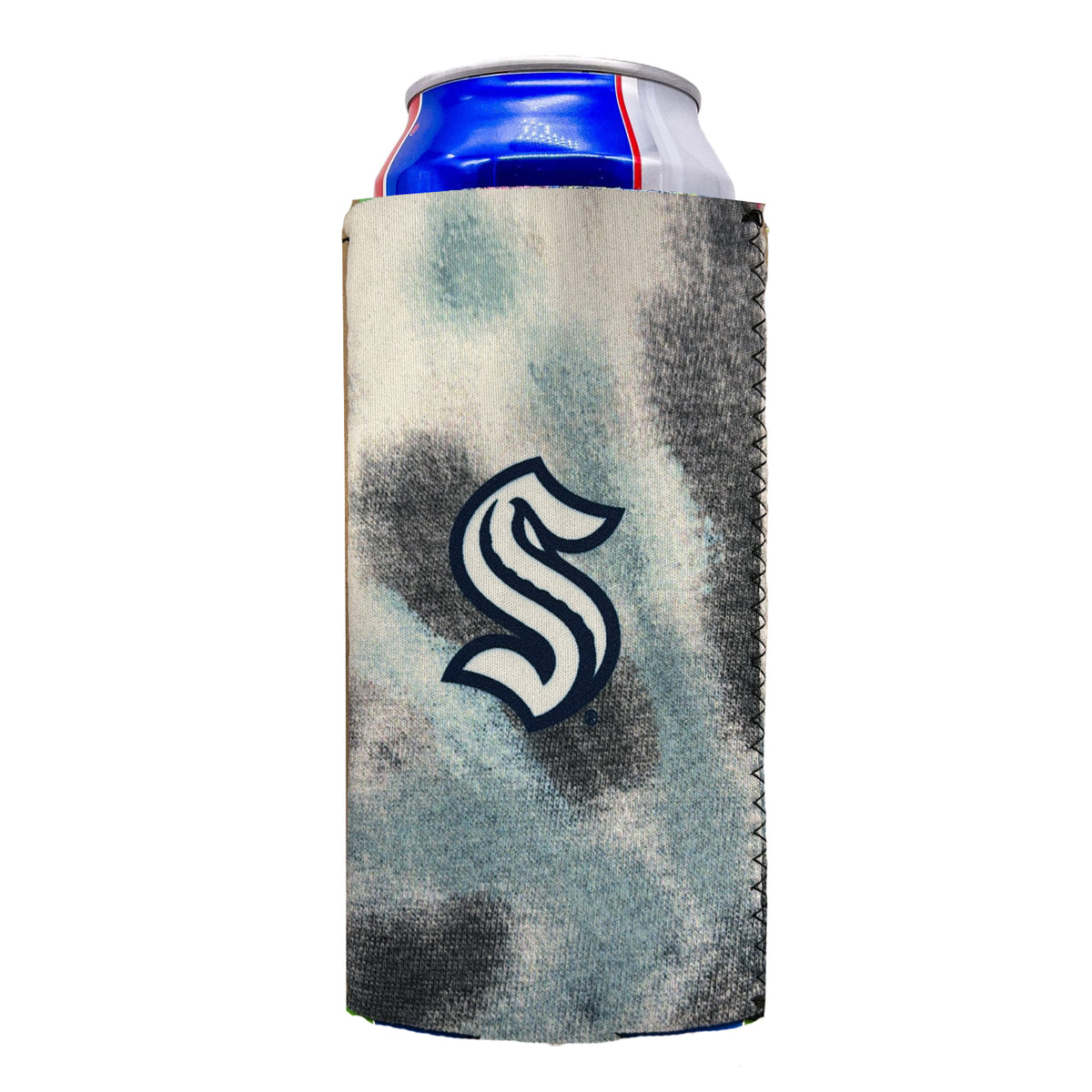 Seattle Kraken Tie Dye Primary Tall Boy Can Cooler