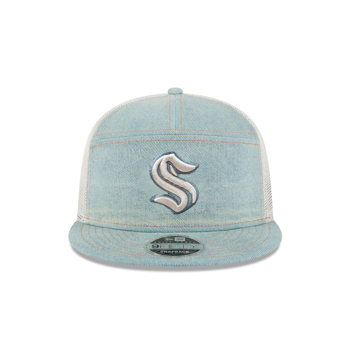 Seattle Kraken New Era 950 Primary Denim Trucker Snapback