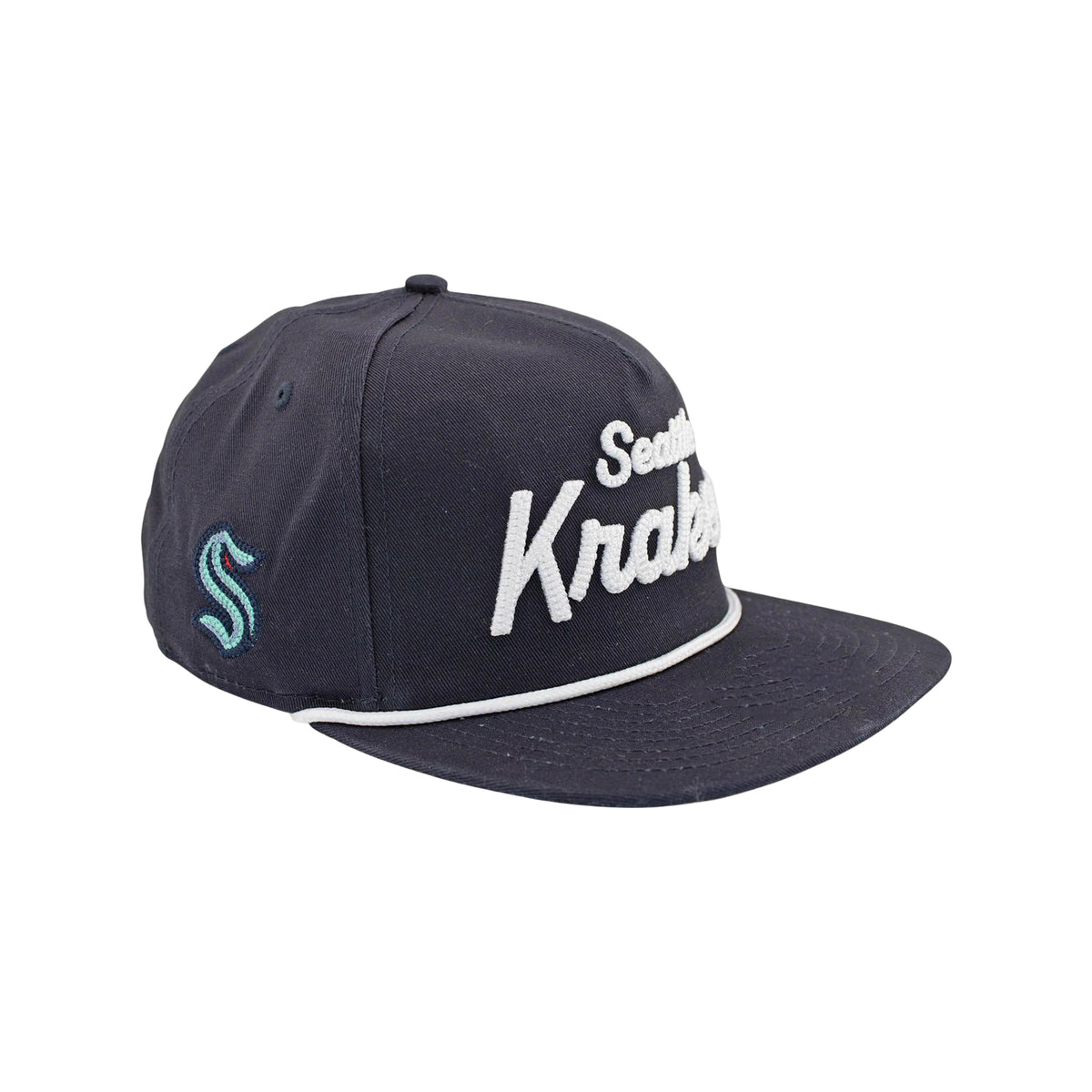 Seattle Kraken New Era Navy Script Golfer