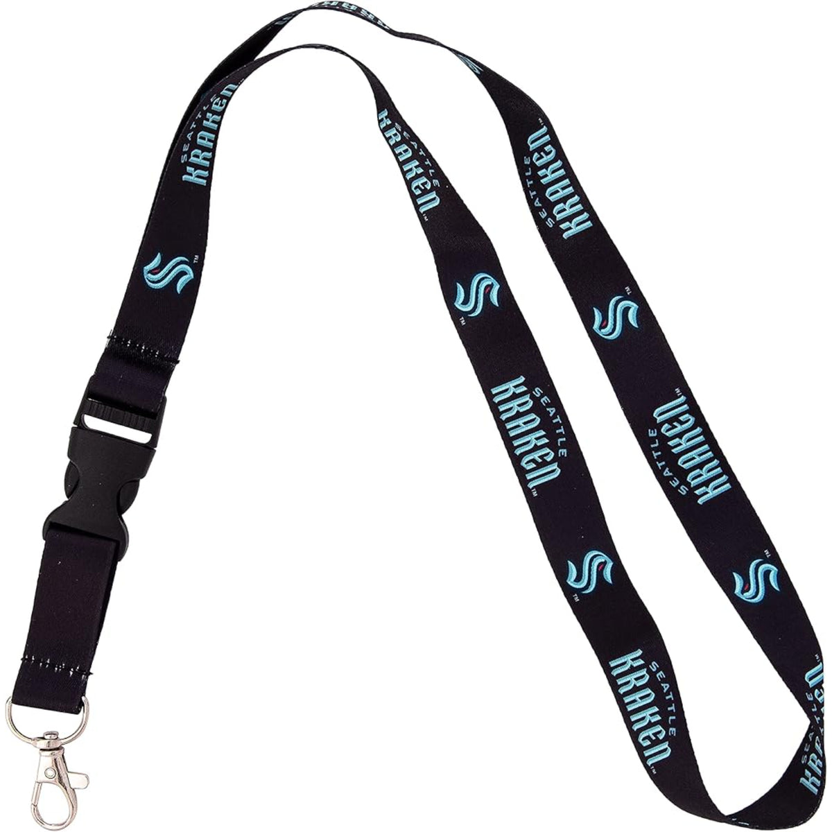 Seattle Kraken Black Lanyard