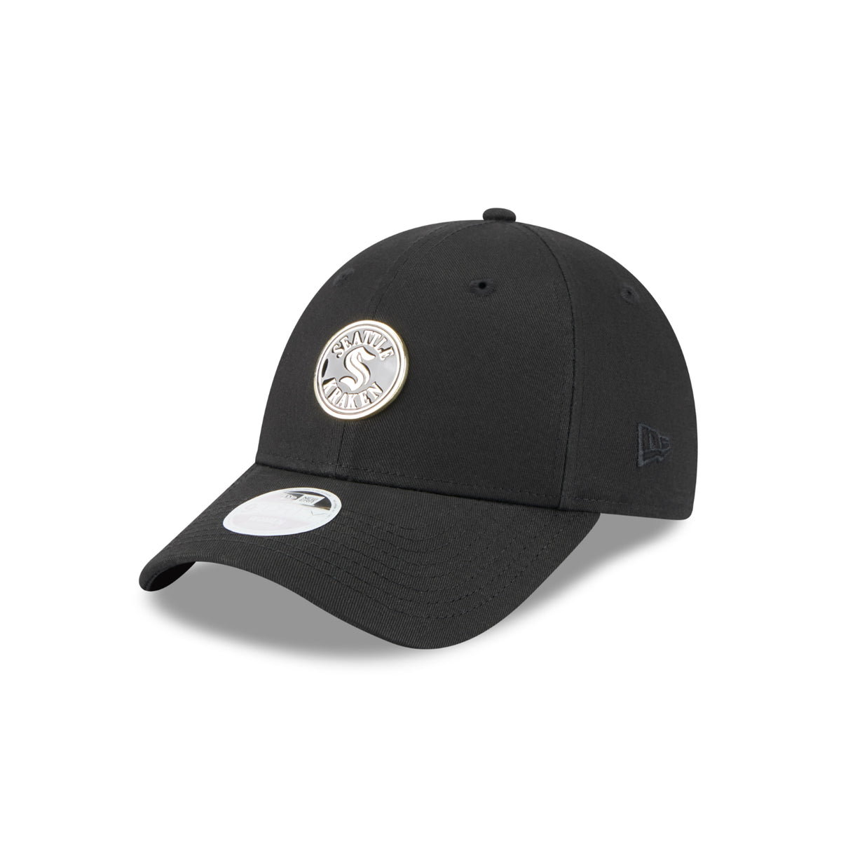 Seattle Kraken New Era 940 Badge Black Adjustable Hat