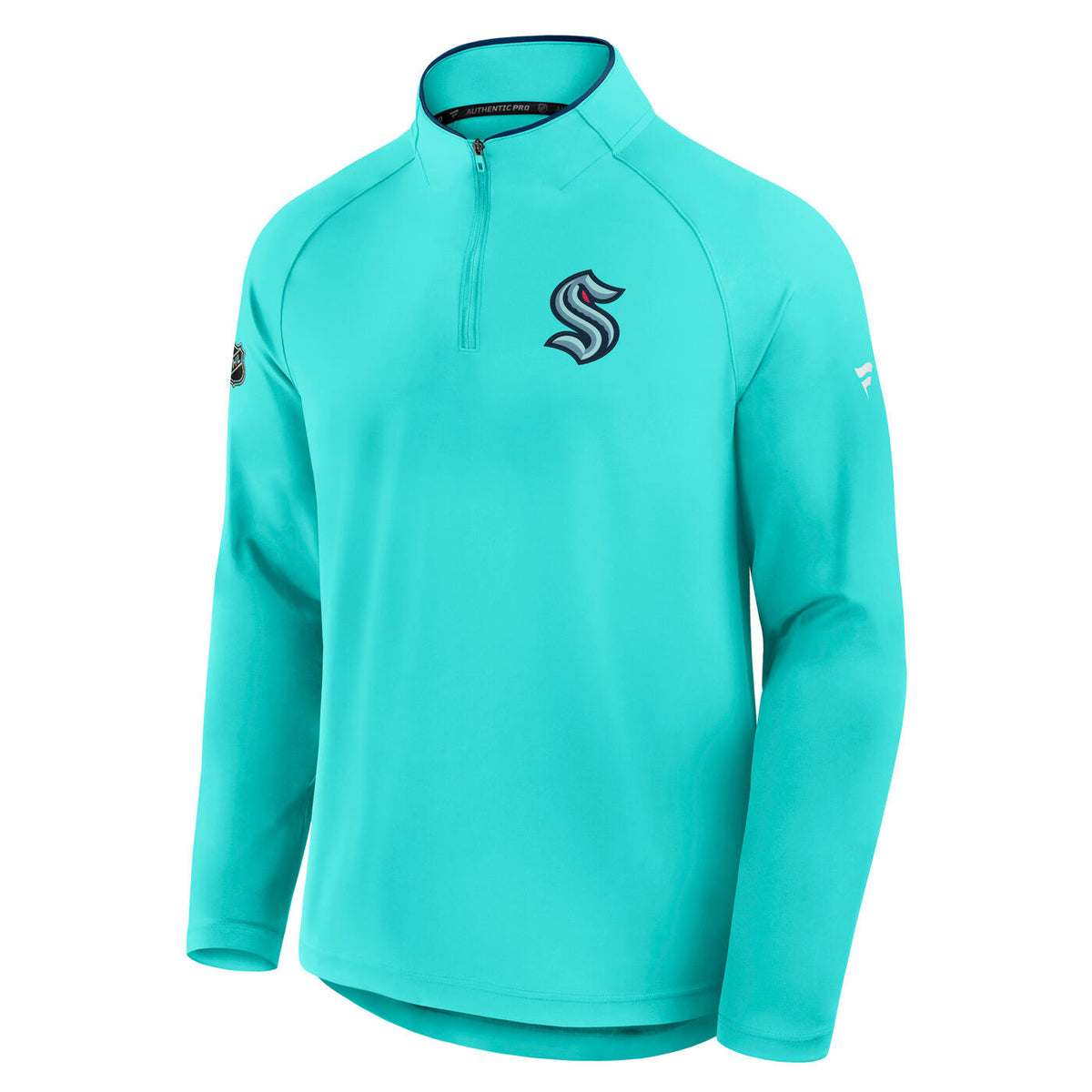 Seattle Kraken AP Ice Blue Training Quarter Zip
