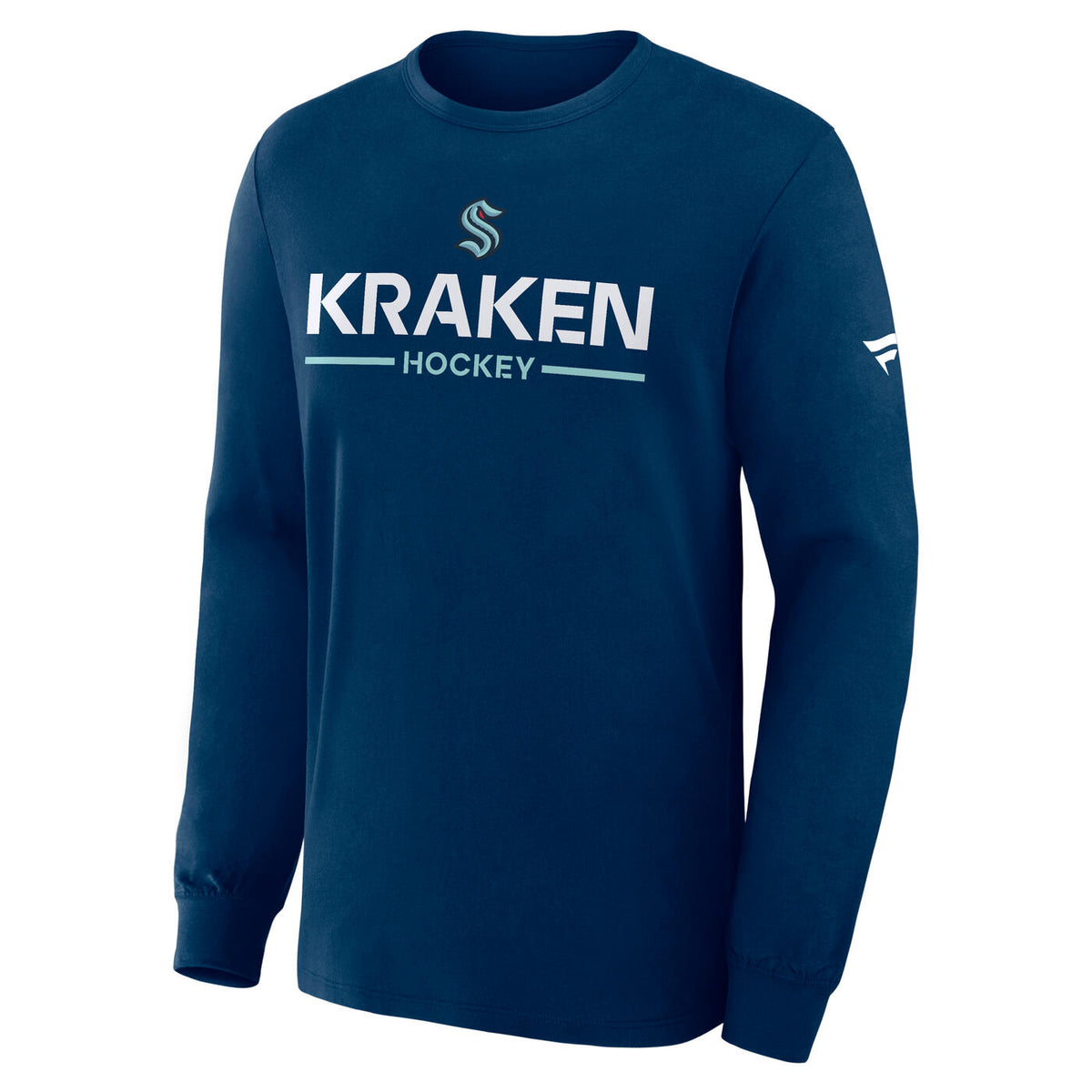 Seattle Kraken AP Navy Primary Cotton Long Sleeve Tee