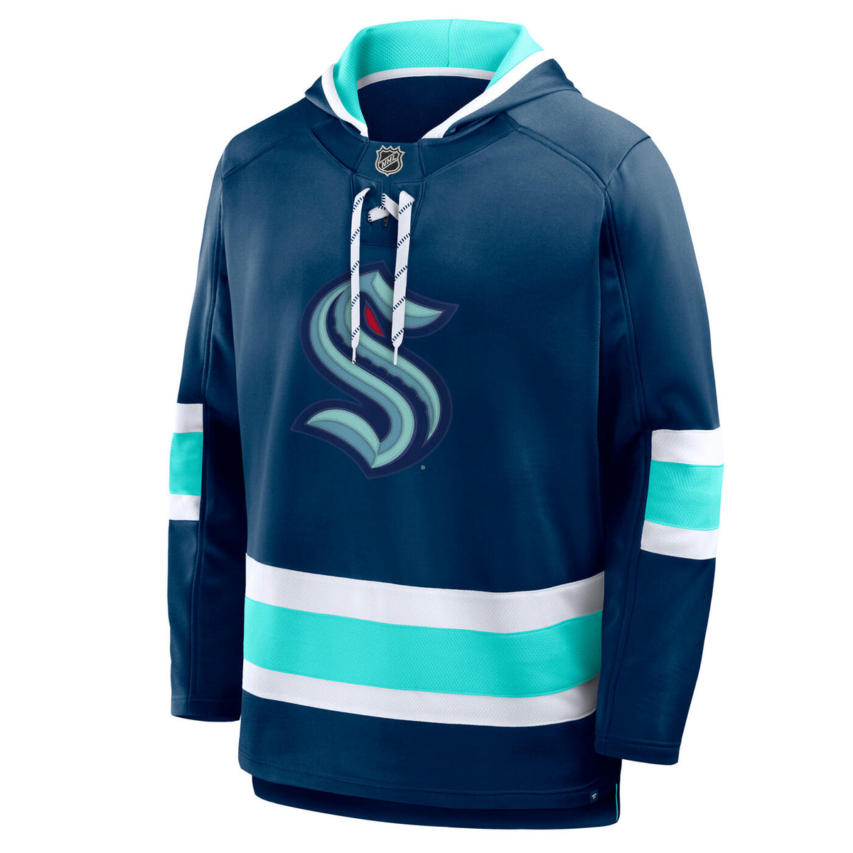 Seattle Kraken Primary Navy Lace Up Hood