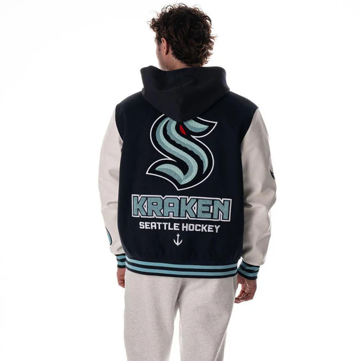 Seattle Kraken Hooded Varsity Jacket