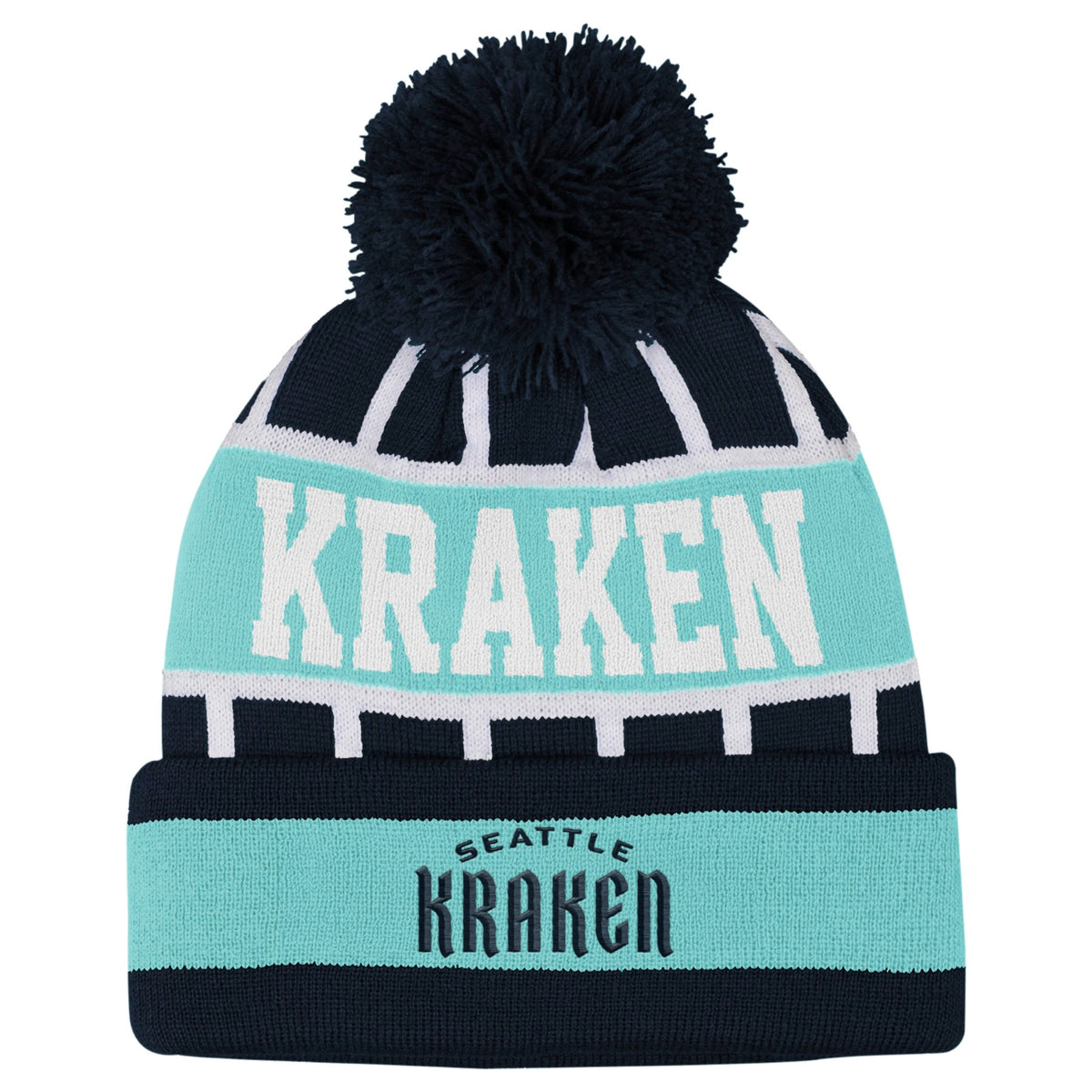 Seattle Kraken Speed Cuffed Pom Hat