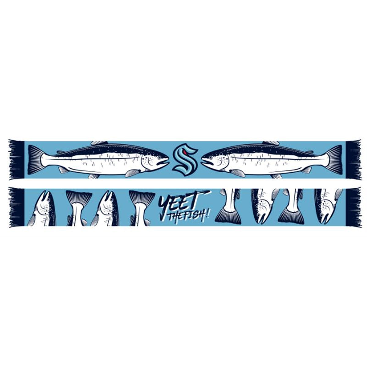 Seattle Kraken Salmon Yeet the Fish Scarf