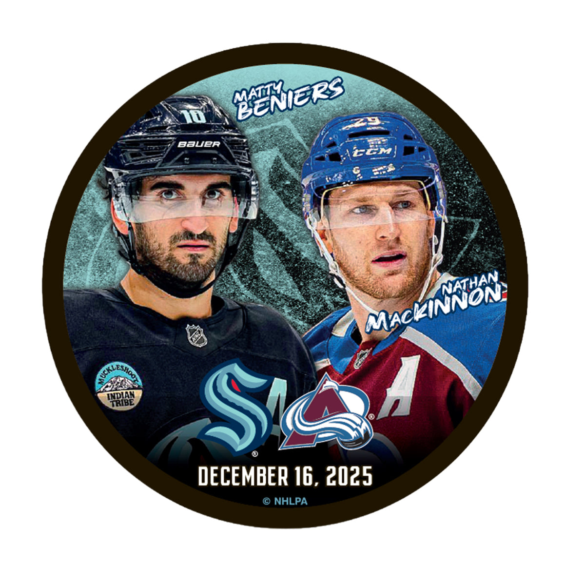 Seattle Kraken - 12.16.25 Beniers v. McKinnon Dueling Puck