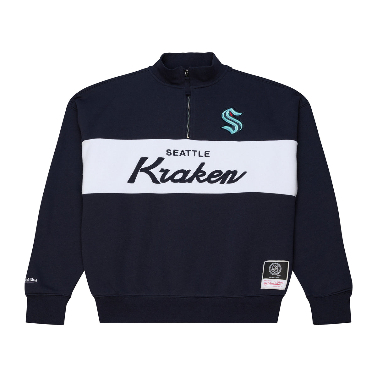 Seattle Kraken Mitchell and Ness Womens Head Coach Quarter Zip