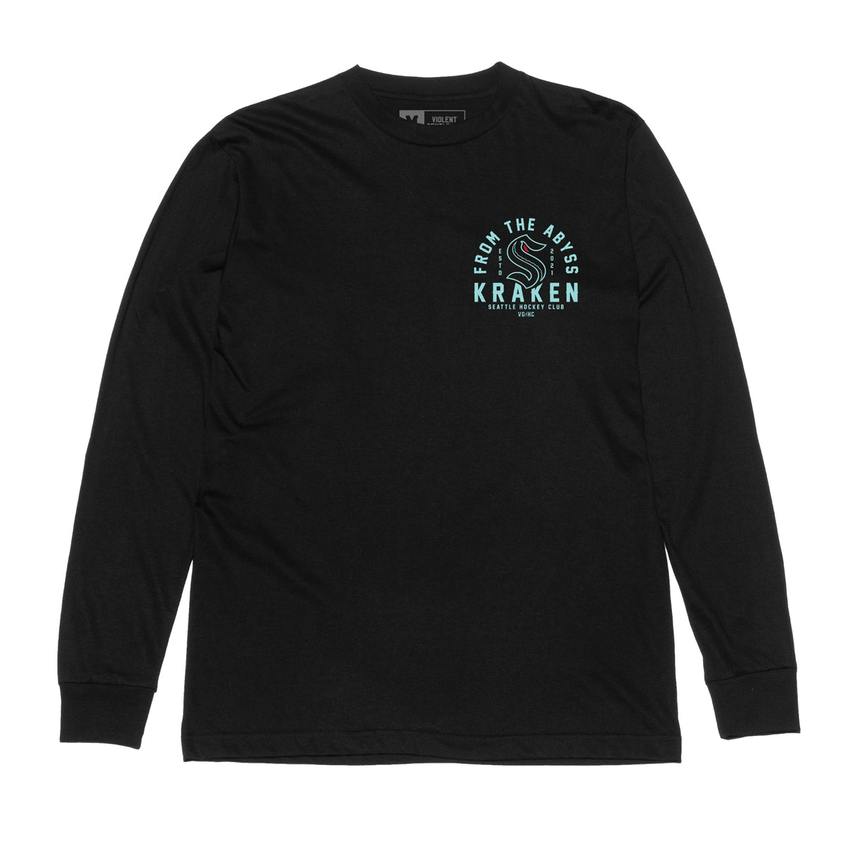 Seattle Kraken Violent Gentleman Hockey Club From The Abyss Long Sleeve Tee
