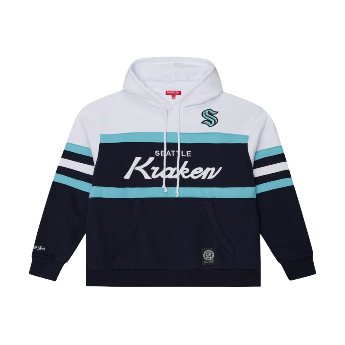 Seattle Kraken Head Coach White Navy Hoodie