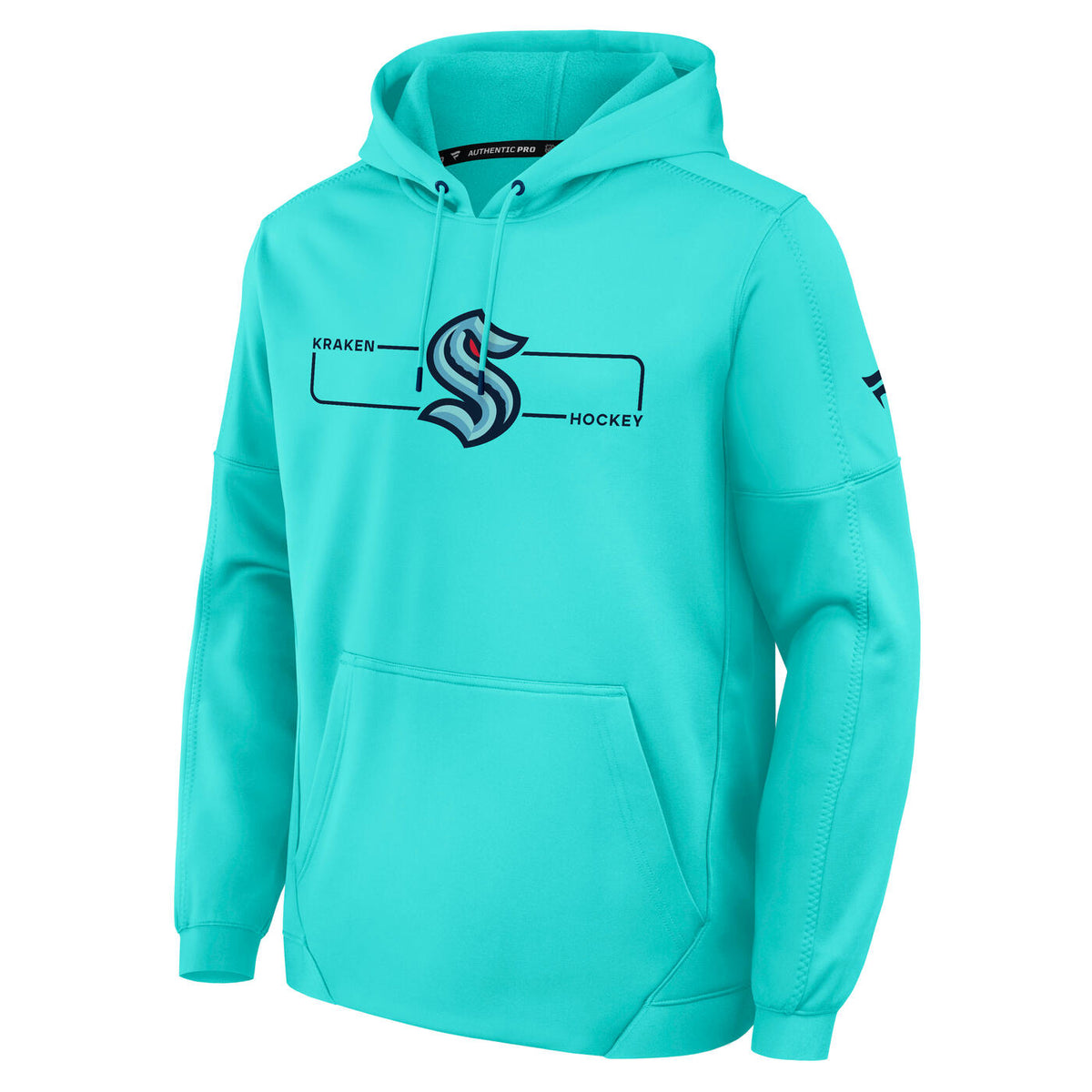 Seattle Kraken Authentic Pro 2026 Rink Poly Ice Blue Hoodie