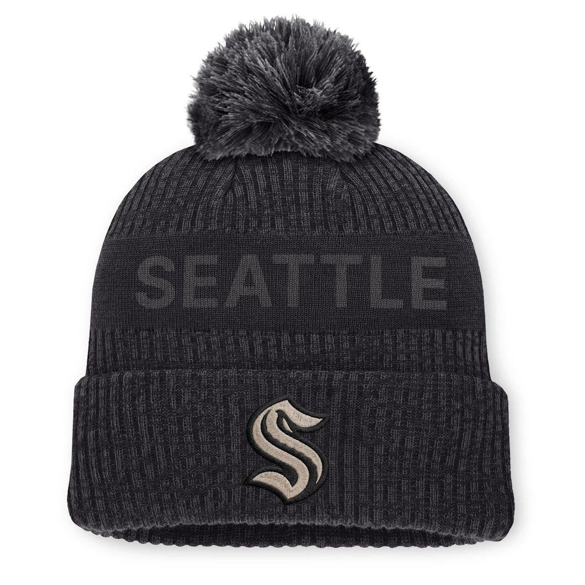 Seattle Kraken Road7 Pom Phantom Beanie