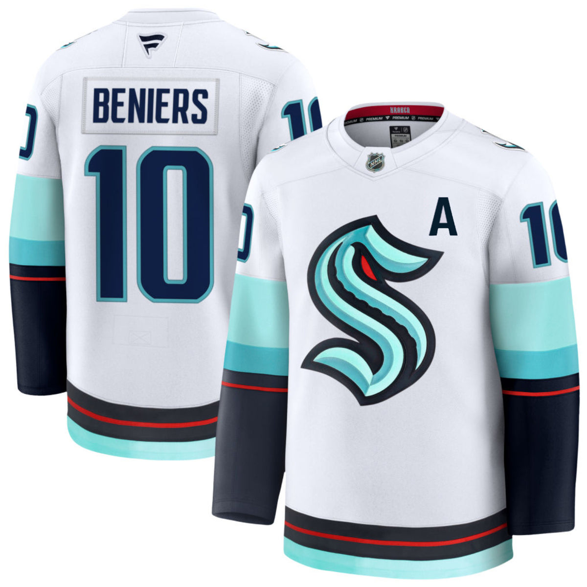 Seattle Kraken Matty Beniers #10 Away Jersey