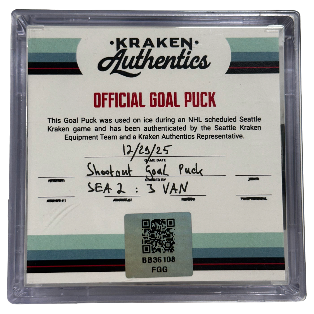 12.29.25 SEA VAN Shootout Goal Puck