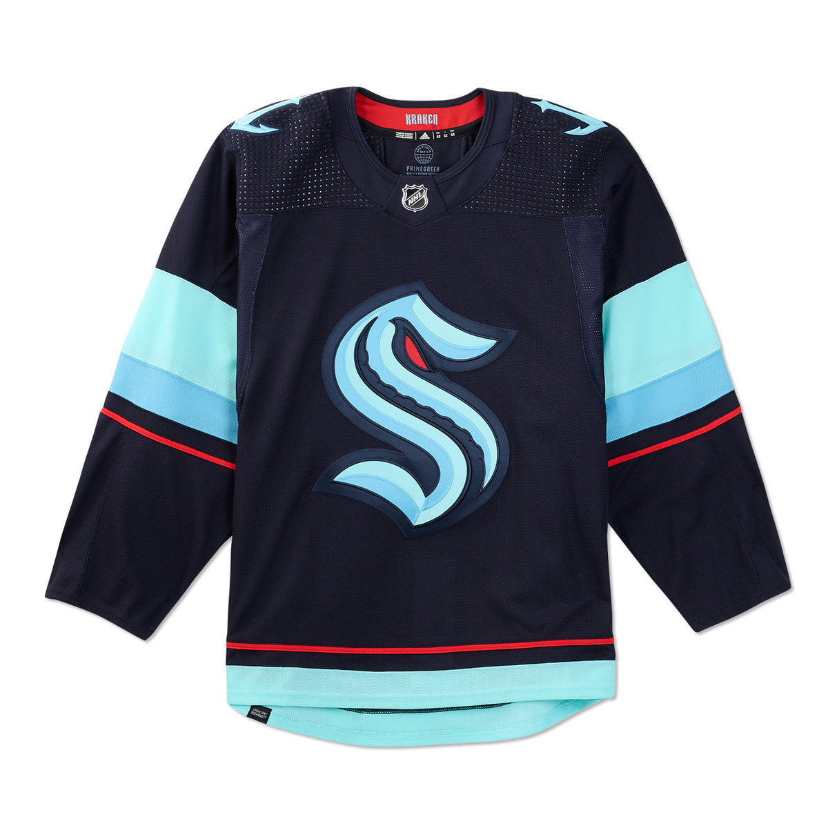 Seattle Kraken Adidas Made In Canada Team Issued Home Jersey