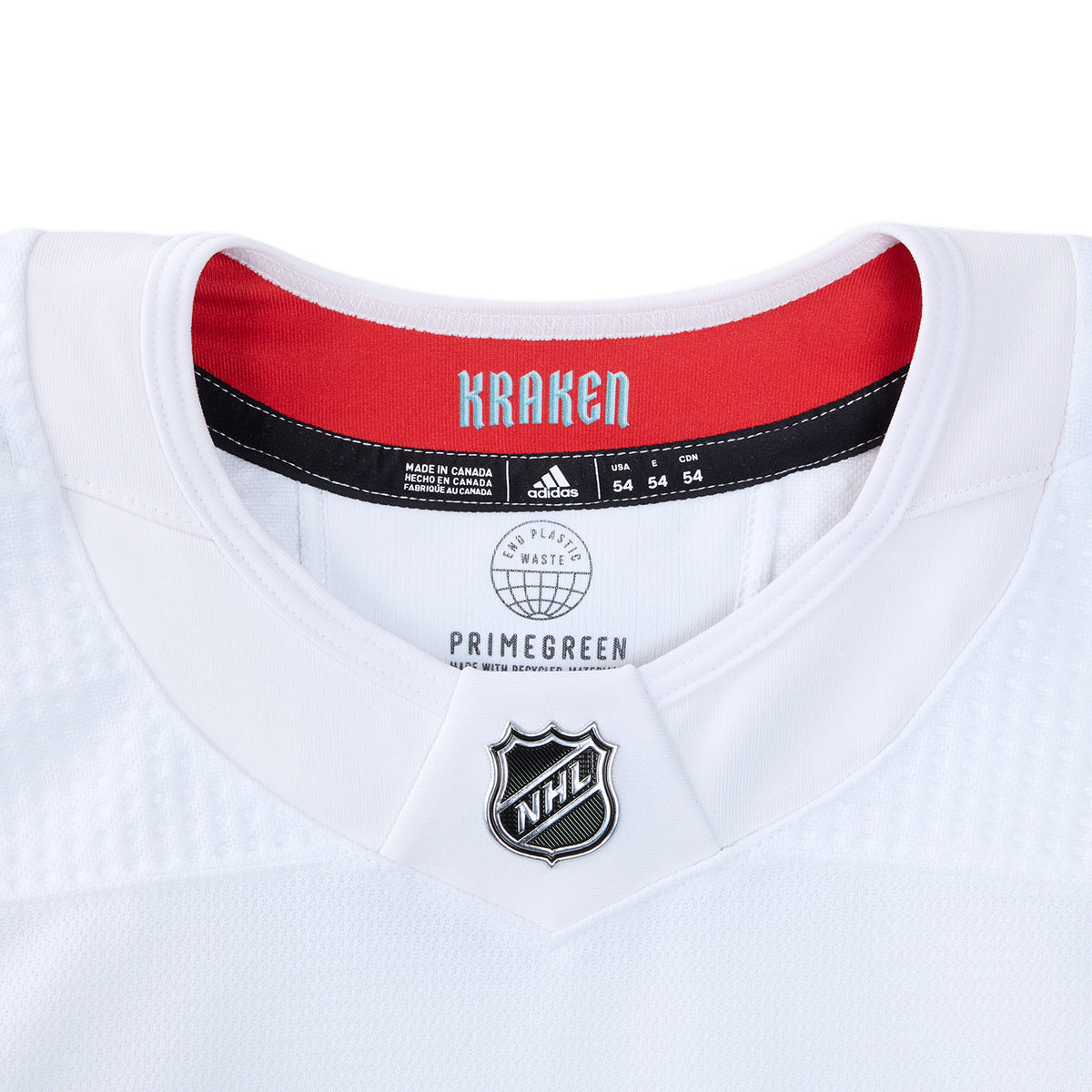 Seattle Kraken Adidas Made In Canada Team Issued Away Jersey