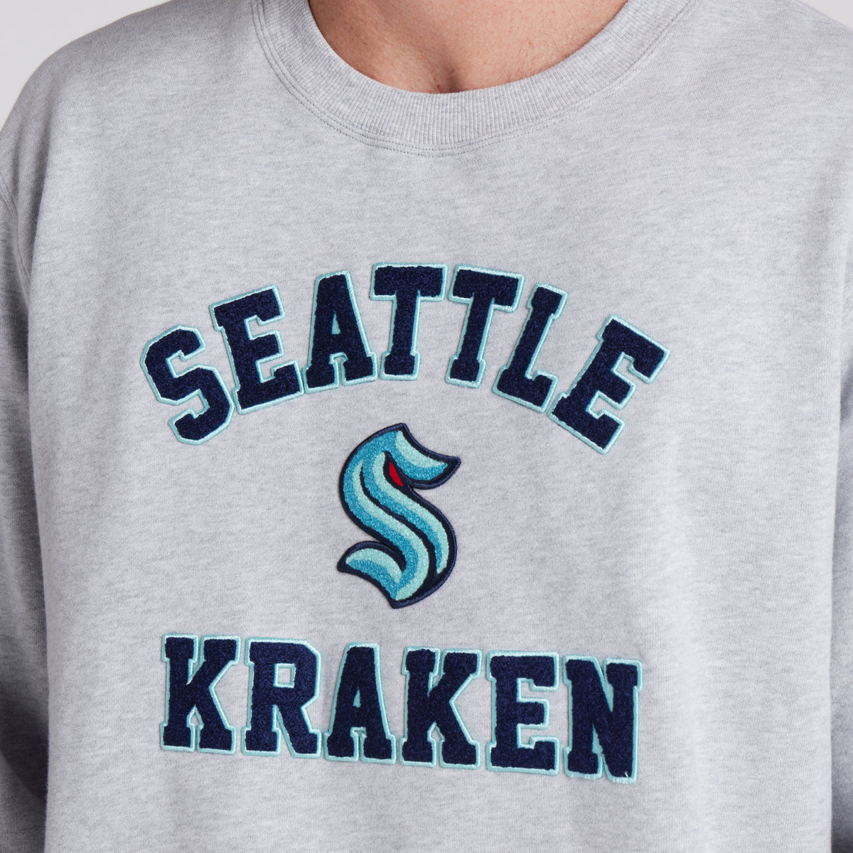 Seattle Kraken lululemon Steady State Chenille Gray Crewneck