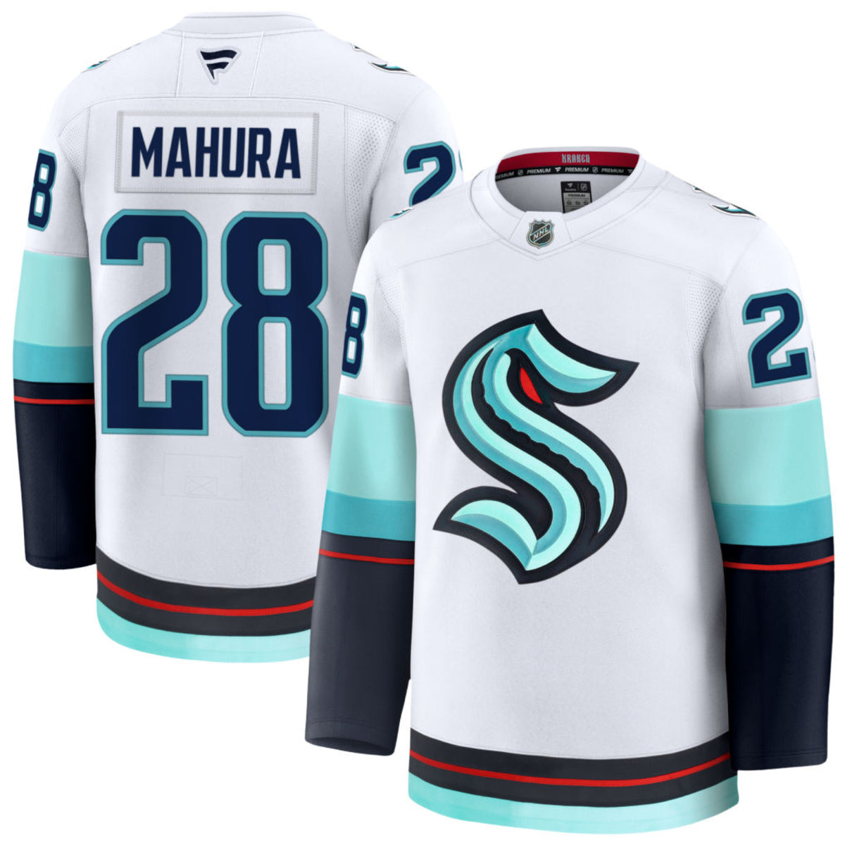 Seattle Kraken Josh Mahura 28 #Away Jersey