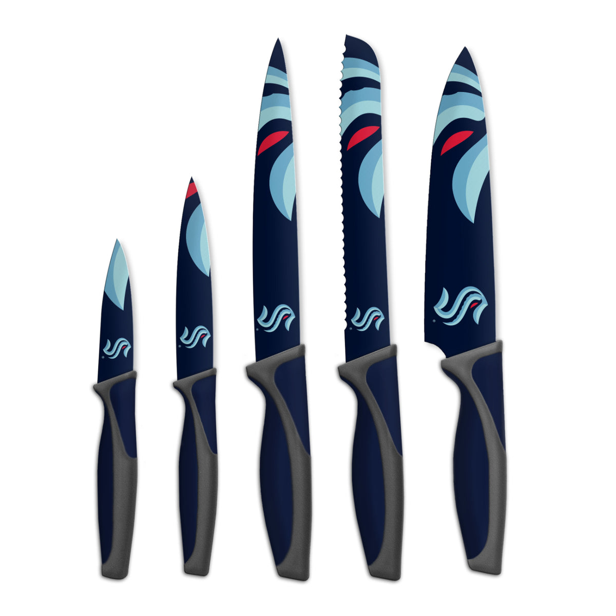 Seattle Kraken 5pc Kitchen Knife Set