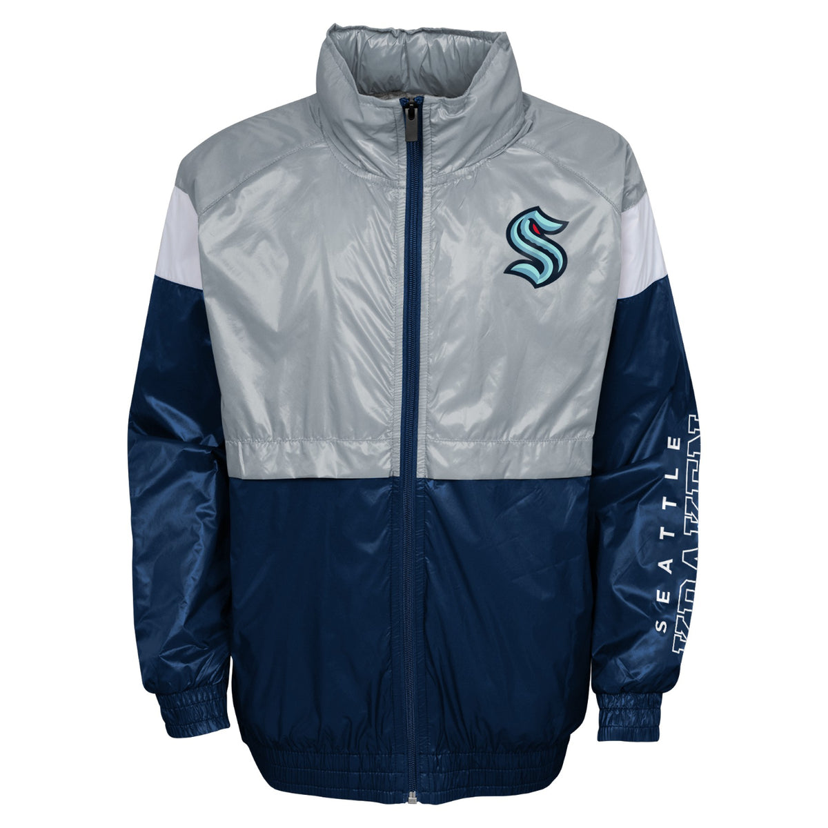 Seattle Kraken Youth Goal Line Stance Full Zip