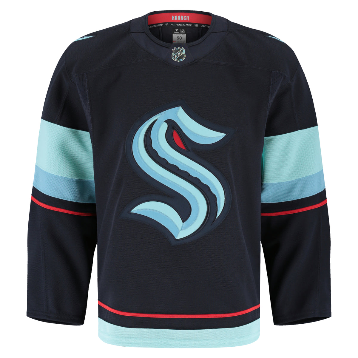 Seattle Kraken Authentic Pro Made In Canada Home Blank Jersey
