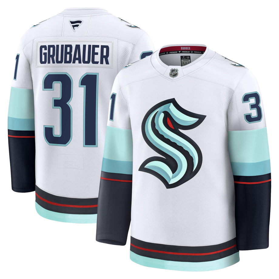 Seattle Kraken Philipp Grubauer #31 Away Jersey – Seattle Hockey