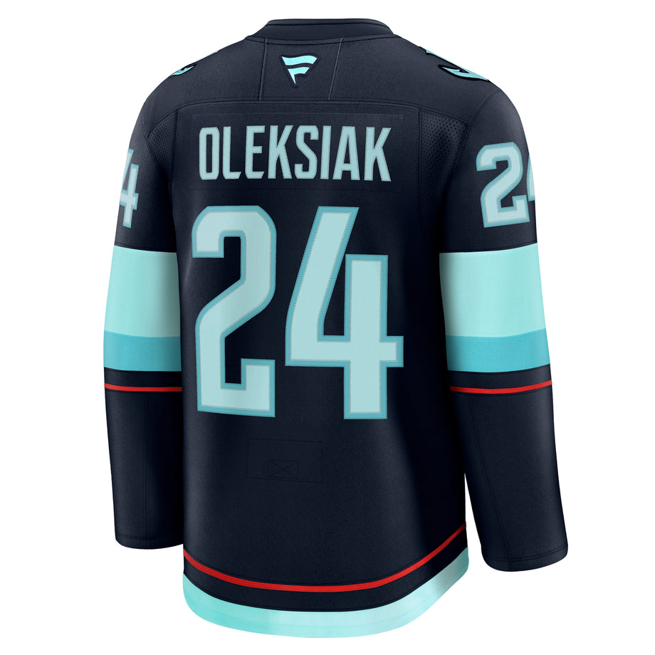 OlyMall ピッチャー ネイビー Seattle Kraken Jamie Oleksiak #24 Home Jersey – Seattle Hockey