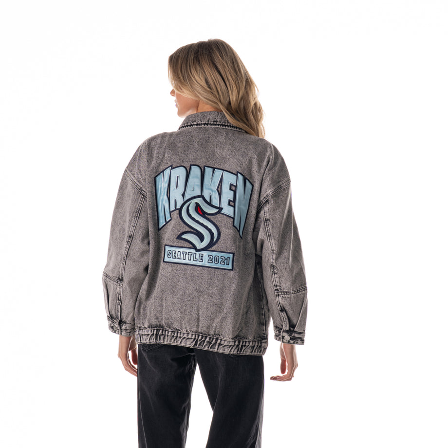 Seattle Kraken Oversized Denim Jacket – Seattle Hockey Team Store