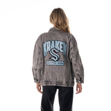Seattle Kraken Oversized Denim Jacket
