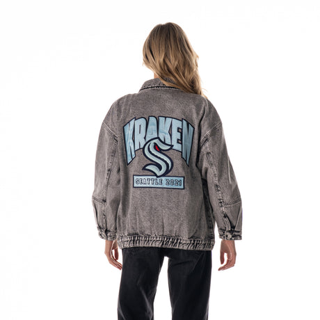 Seattle Kraken Oversized Denim Jacket