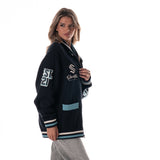 Seattle Kraken Jacquard Zip Up Sweater