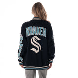 Seattle Kraken Jacquard Zip Up Sweater