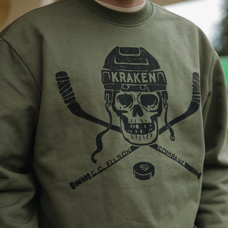 Seattle Kraken Filson Skull and Sticks Prospector Crewneck