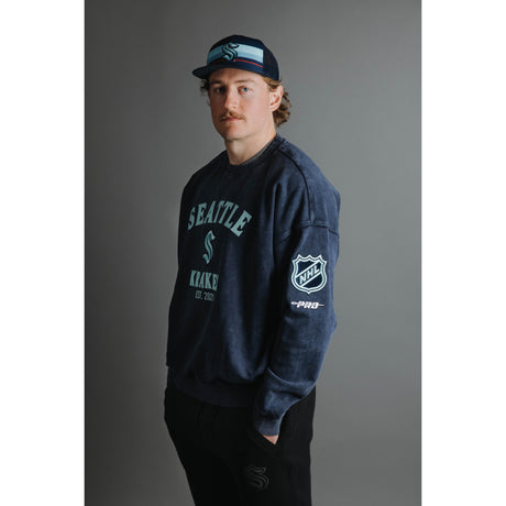 Seattle Kraken Pro Standard First Team Enzyme Wash Crewneck